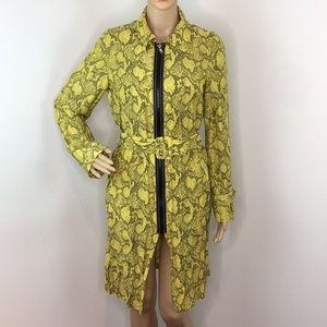 RACHEL Rachel Roy Yellow Snake Print Dress